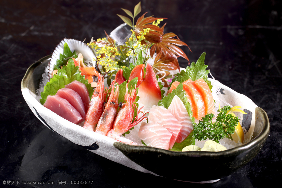 刺身寿司拼 传统美食 餐饮美食 高清菜谱用图 拼盘 寿司 传统 生鱼片 美食 日本 三文鱼薄切 食物原料
