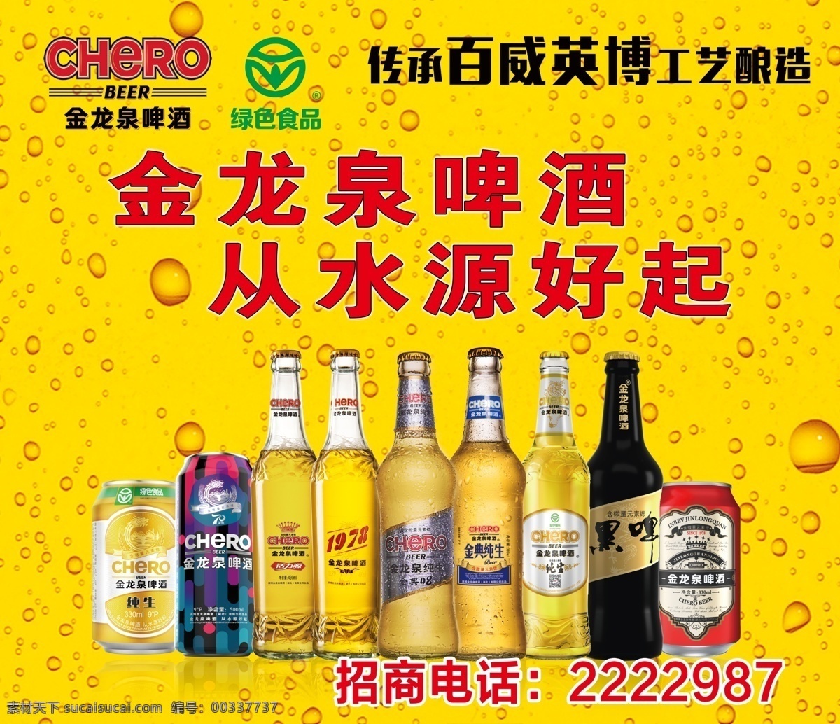 金龙泉啤酒 英博金龙泉酒 啤酒背景 金龙泉 logo