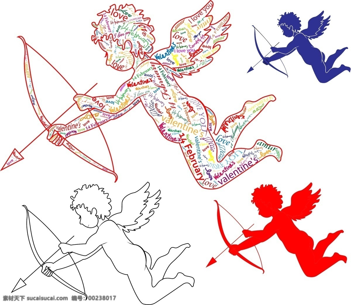 天使 卡通设计 angel 翅膀 手绘 绘画 装饰画 动漫人物 动漫动画 抽象 矢量