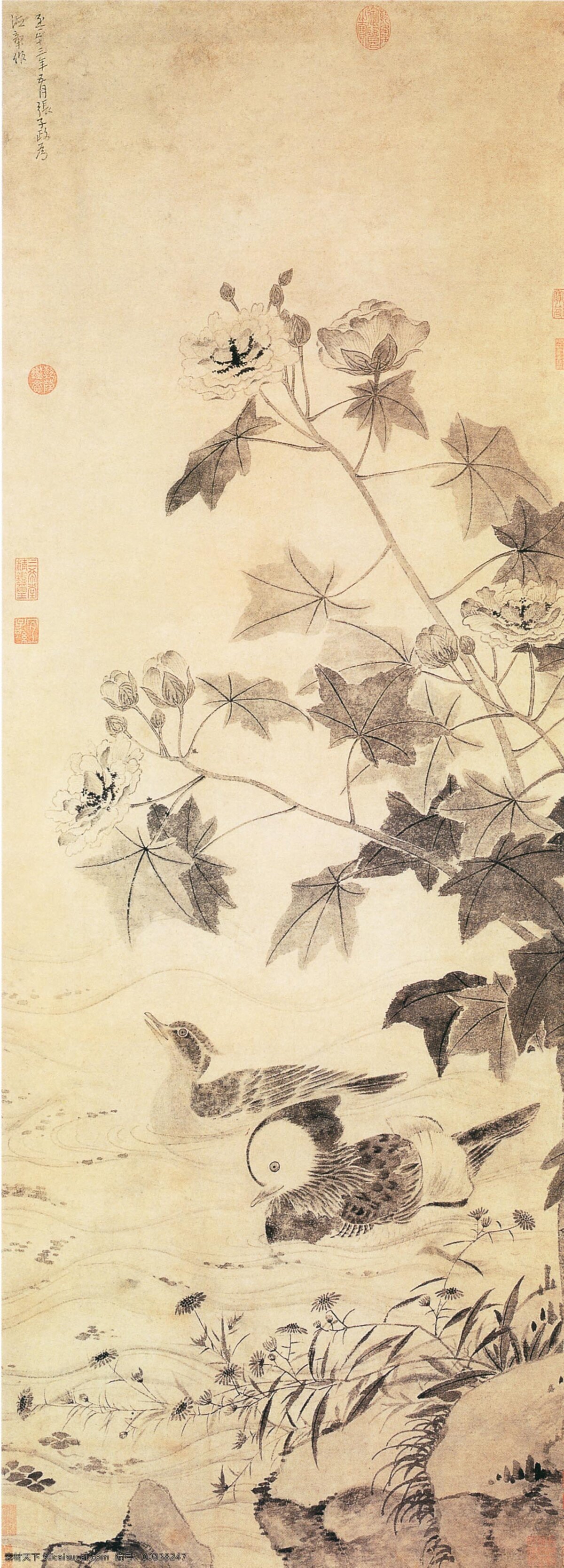 中国 传世 名画 花鸟画 竹子 中国传世名画 古典花鸟画 文化艺术