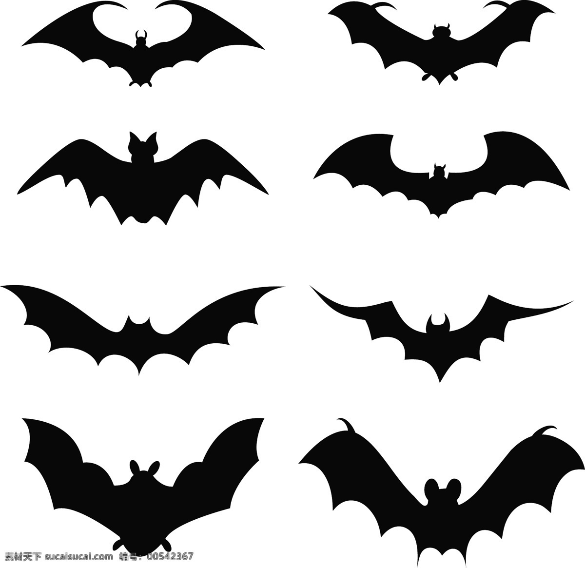 套蝙蝠的剪影 蝙蝠 剪影 轮廓 设置 设置的蝙蝠 蝙蝠的剪影 向量 集 剪 影集 万圣节 矢量 图标 框架 其他矢量图