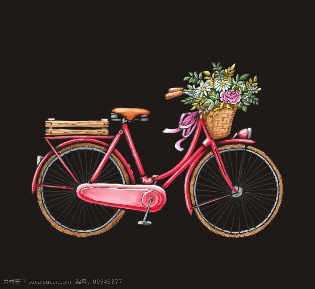 自行车 矢量图 服装设计 男装设计 女装设计 羽毛 民族花纹花边 箱包印花 男装印花 女装印花 童装印花 潮流服装印花 潮牌设计 面料印花 布料印花 单车 花篮 女士自行车 脚踏车 踏板车 花朵花卉 花卉绿叶 共享素材2
