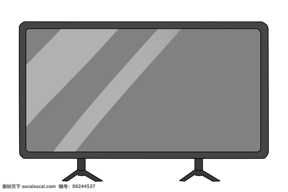 高清 液晶电视 插画 黑色 水晶 电气 电子 娱乐设备 平板 高清电视 电子产品 液晶电视插画 电视机