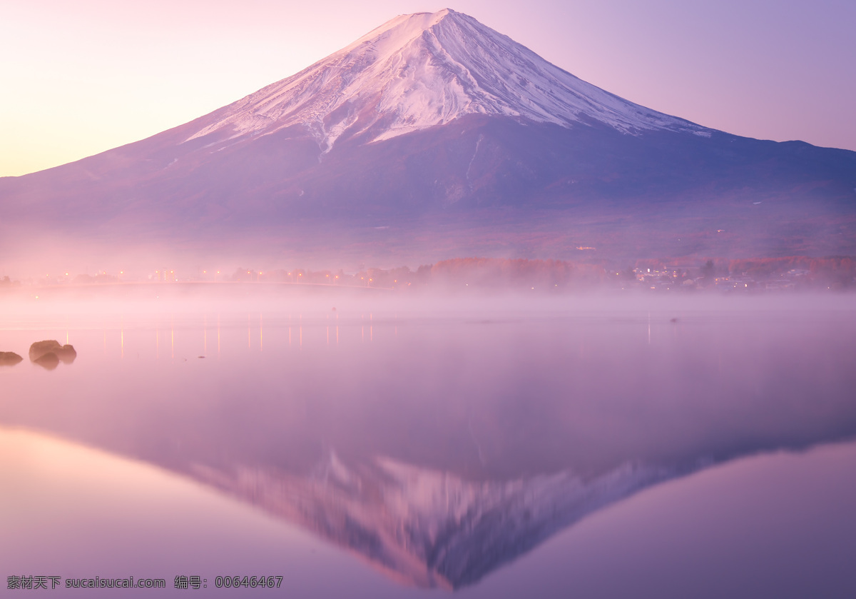 唯美 风景 风光 旅行 自然 日本 东京 富士山下 山 夕阳 旅游摄影 国外旅游