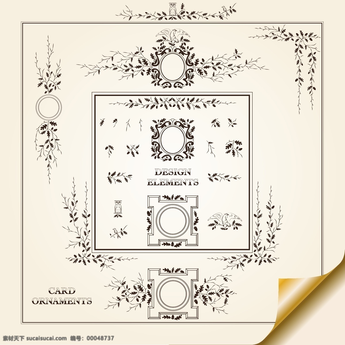 复古 欧式 花纹 边框 花边 花样 经典 矢量素材 纹样 线条 折角 矢量图 花纹花边