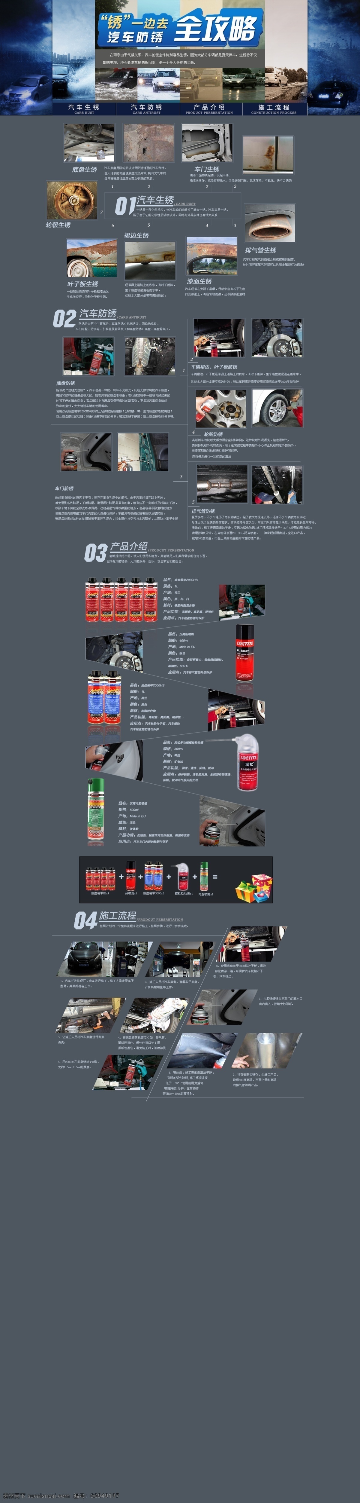 汽车 防锈 全攻略 专题 页 专题页 活动 原创设计 原创网页设计