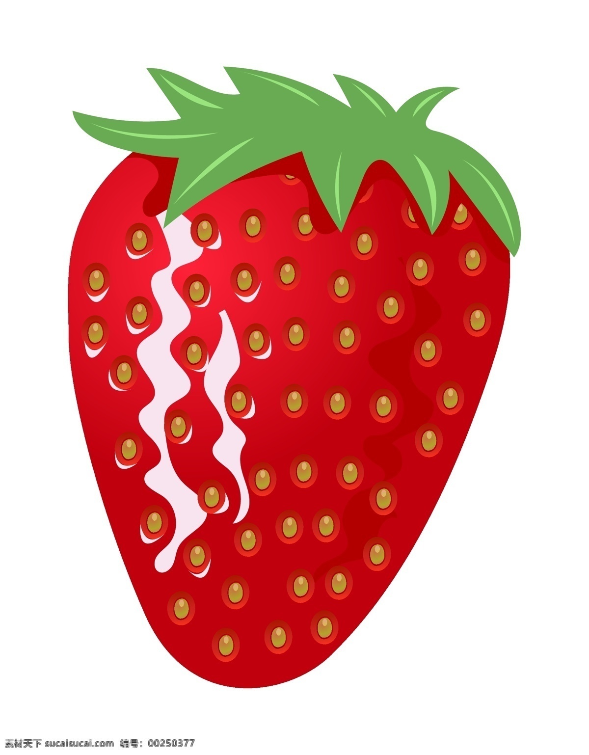 美味 红色 草莓 插画 新鲜草莓 美味的草莓 美食 食物 水果 绿色的叶子 甜甜的草莓 仿真草莓
