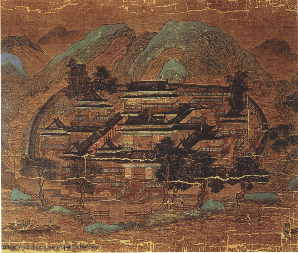 国画 国画艺术 中国风 文化 画 辋川图 中国画 水墨画 水墨 绘画书法 文化艺术