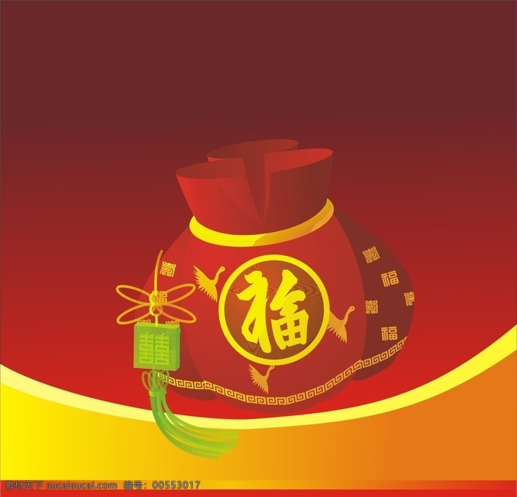 福袋 图案 礼花 新年 快乐 商场 背景 公共标识标志 标识标志图标 矢量