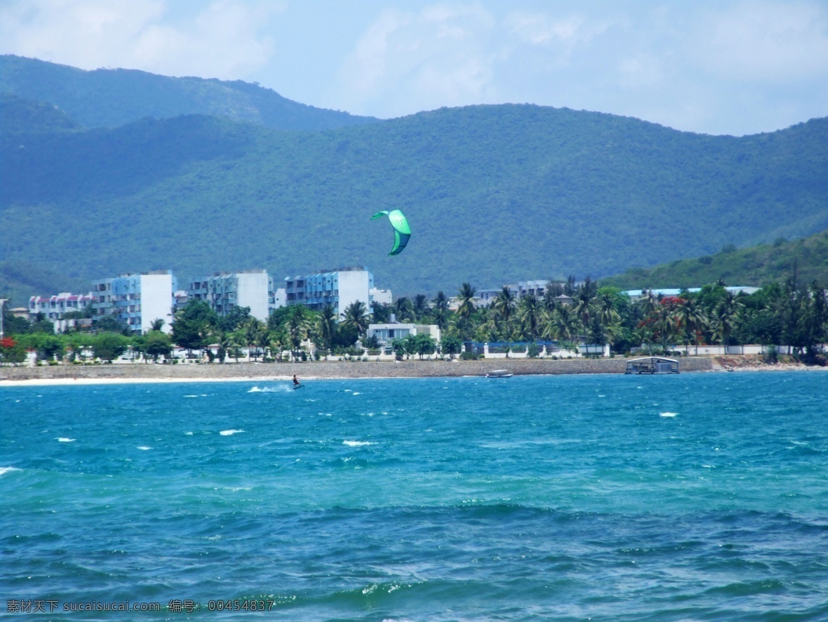 冲浪风筝 海南 三亚 大海 大东海 旅游摄影 自然风景 摄影图库