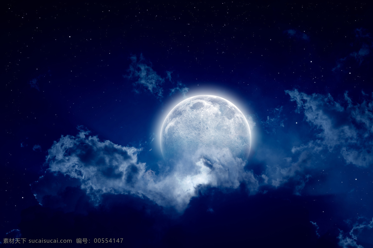 月亮 月球 moon 圆月 满月 月夜 自然风光 自然景观