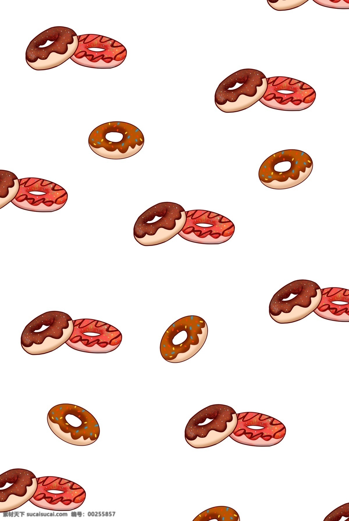 甜甜 圈 底纹 手绘 插画 食物底纹 美食底纹 创意 卡通 可爱的底纹