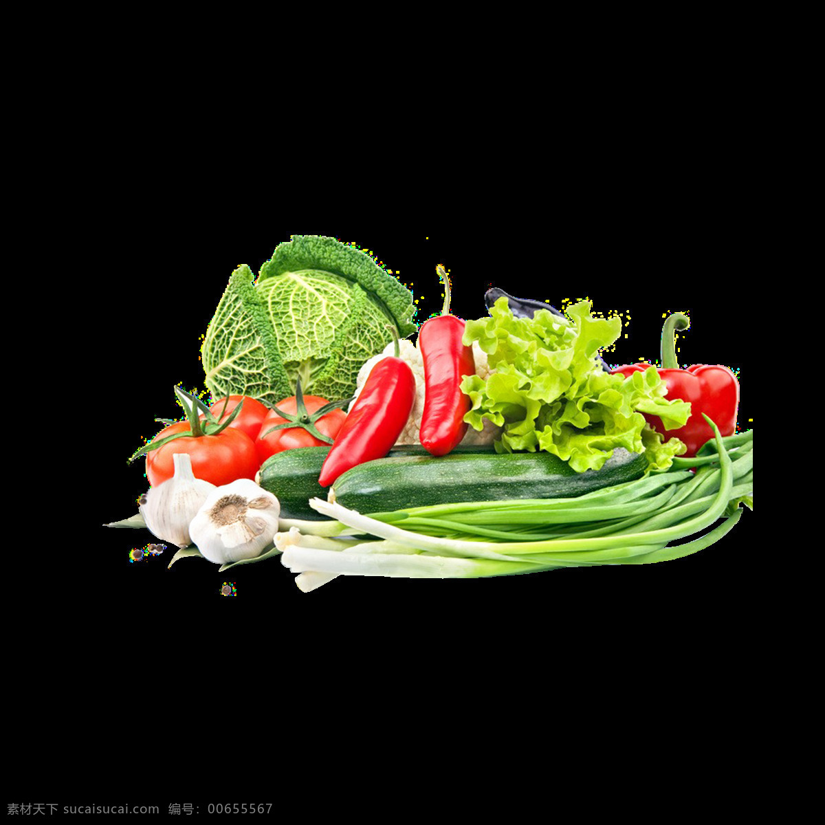 新鲜蔬菜元素 png元素 绿色 免抠元素 实物 蔬菜 透明元素 新鲜 有机