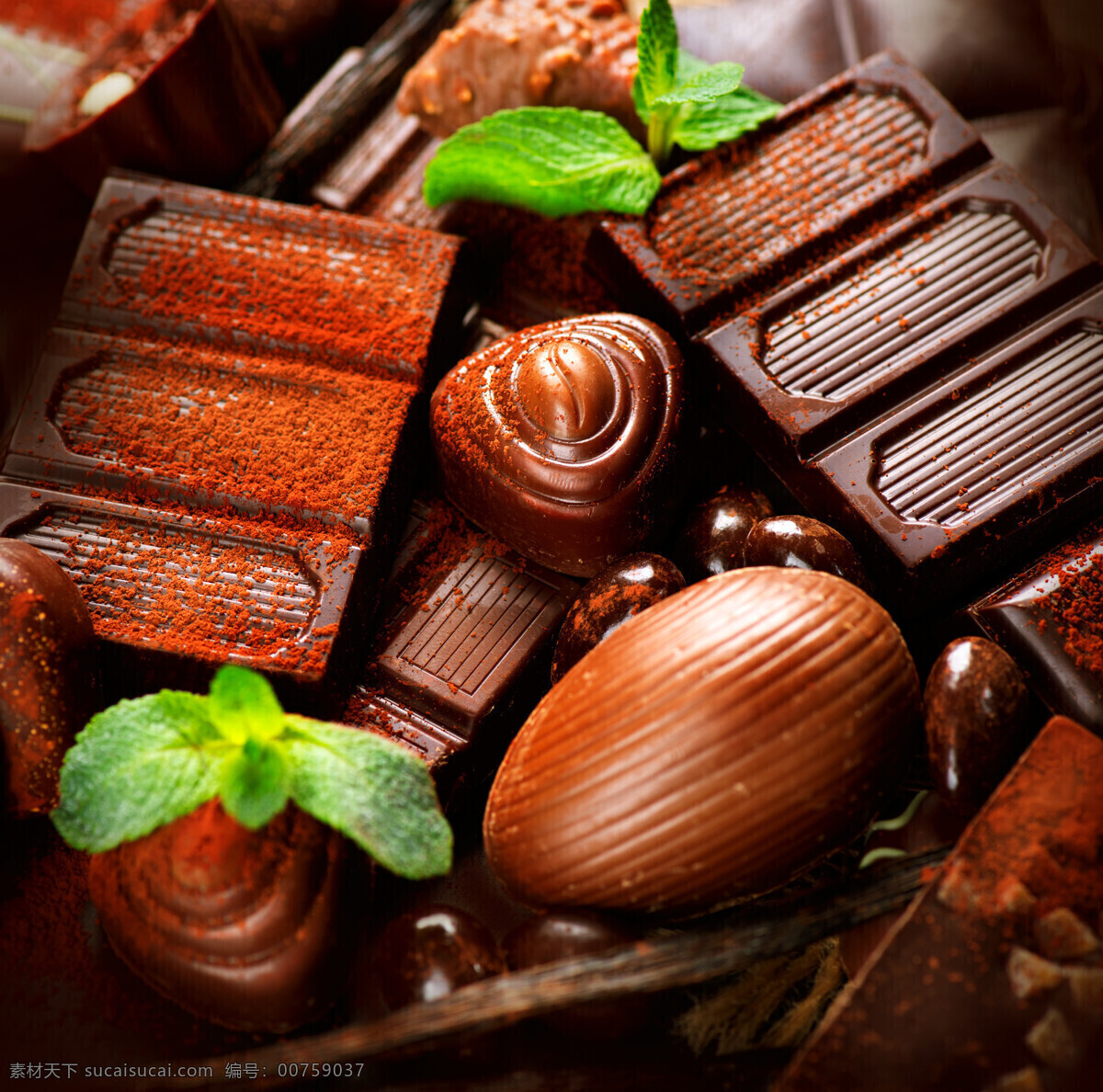 诱人 巧克力 牛奶巧克力 甜品 点心 食物原料 食材原料 餐饮美食 美食图片