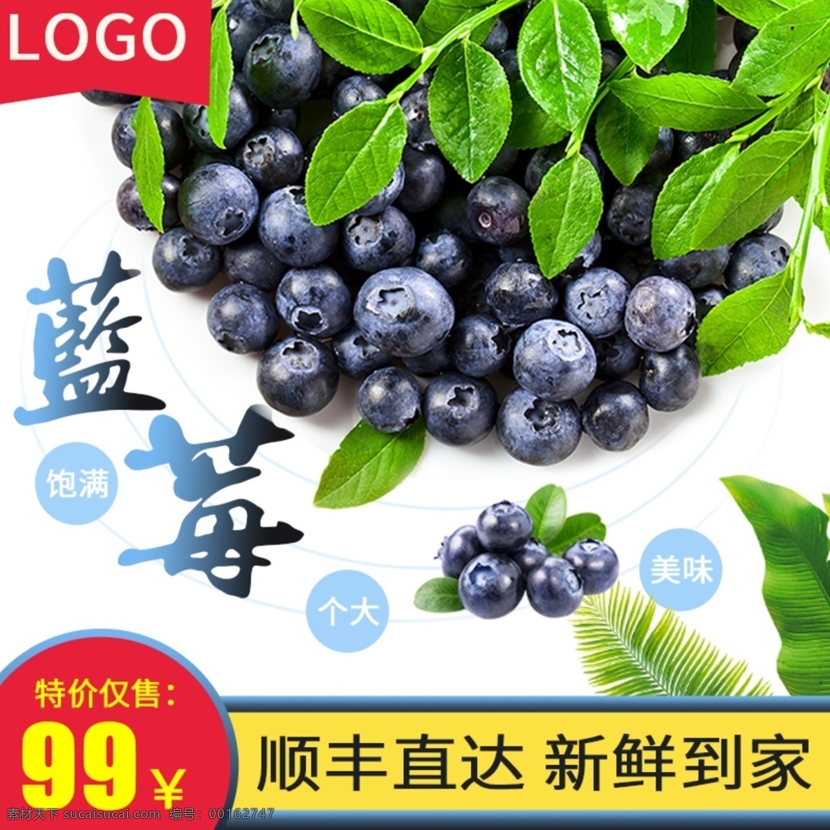 电商 淘宝 蓝莓 水果 生鲜 主 图 直通车 电商淘宝 水果生鲜 主图