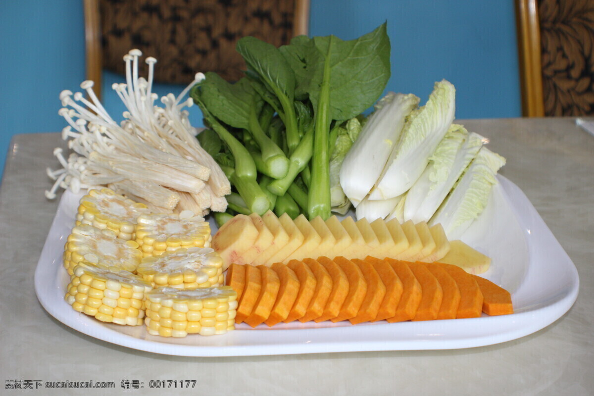 蔬菜拼盘 蔬菜 拼盘 土豆 玉米 餐饮美食 传统美食