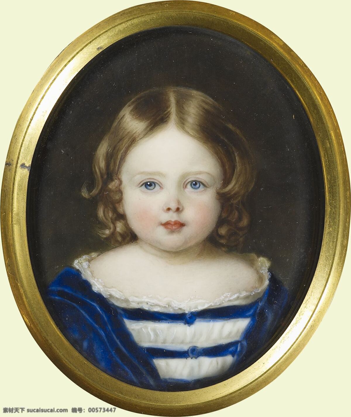 维多利亚 长 公主 英国公主 德意志皇后 威廉二世生母 维多利亚女王 长女 微型画 世纪 水彩画 文化艺术 绘画书法