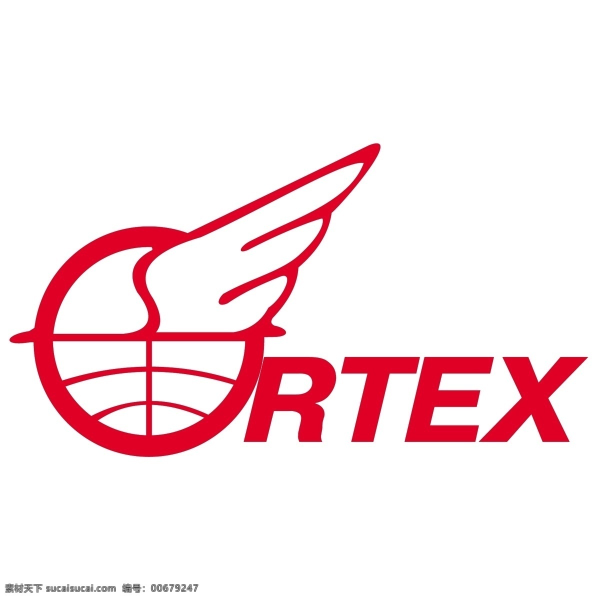 红色 翅膀 logo logo设计 圆圈 rtex 白色