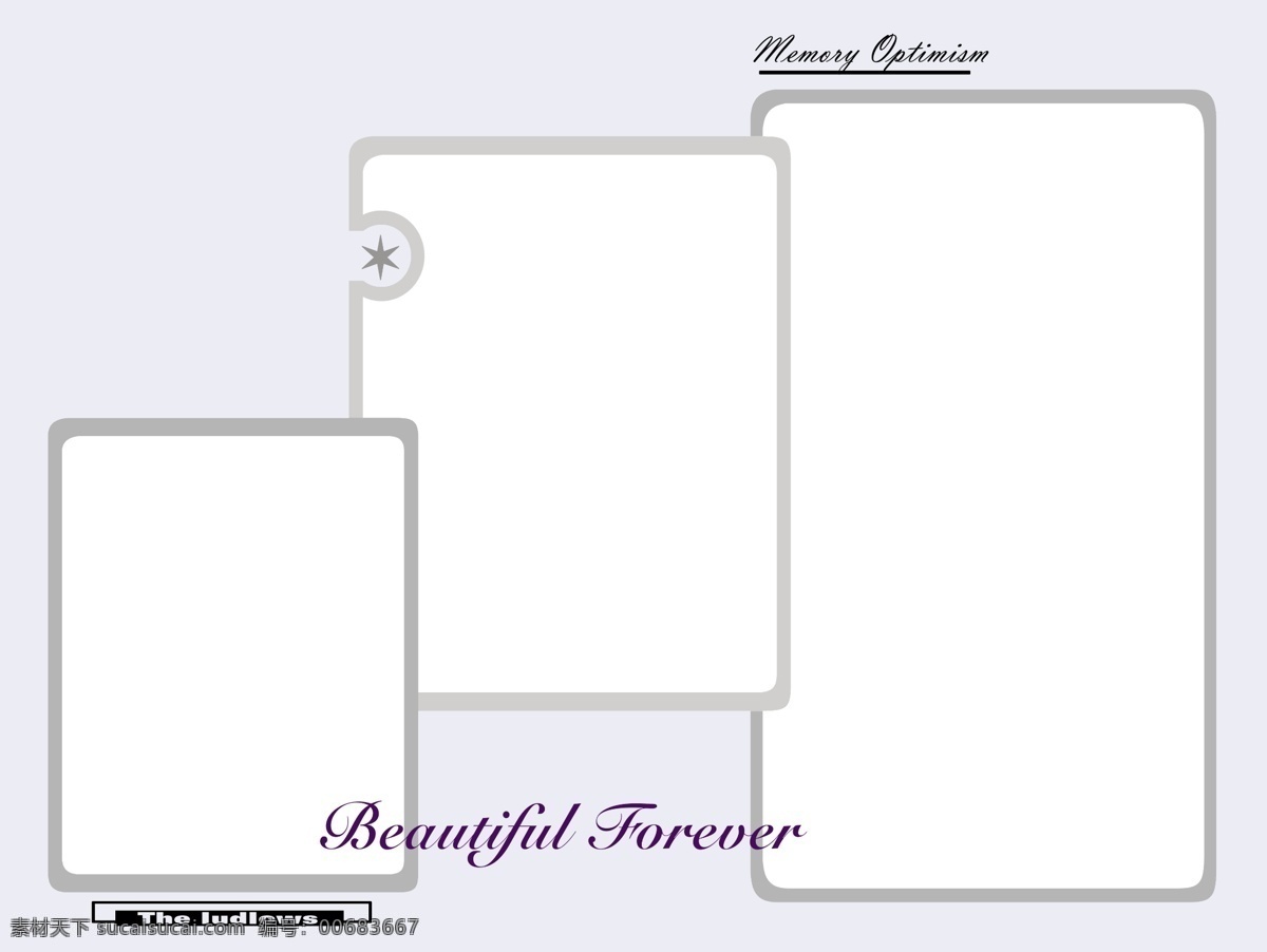 方形 相框 分层 源文件 模板 平面 相框图片 相册模板素材 白色