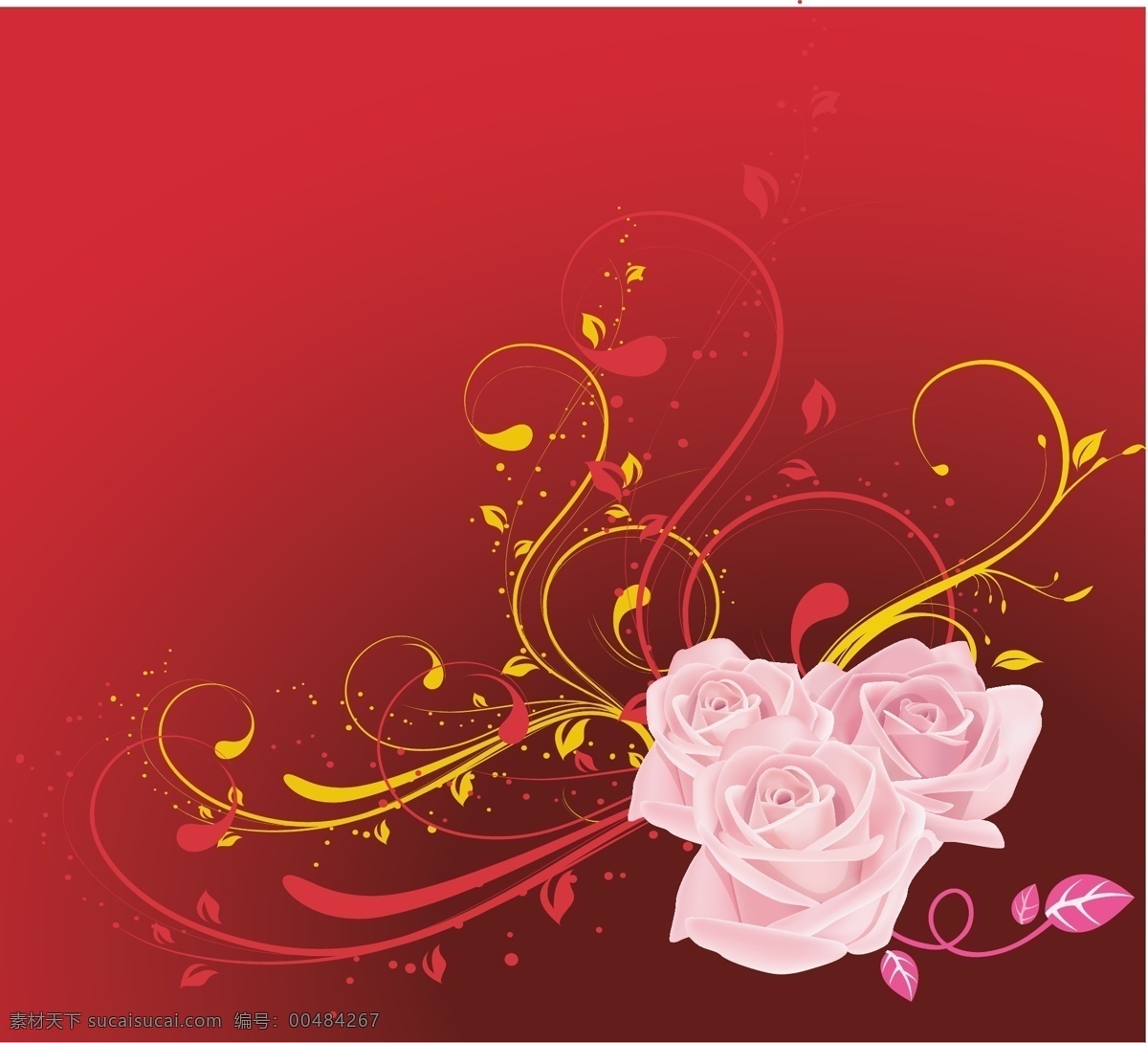 粉红 玫瑰红 摘要 背景 矢量 web 插画 创意 粉红色的 花 玫瑰 免费 图形 病 媒 生物 时尚 独特的 原始的 高质量 质量 新鲜的 人工智能 红色的 漩涡 psd源文件