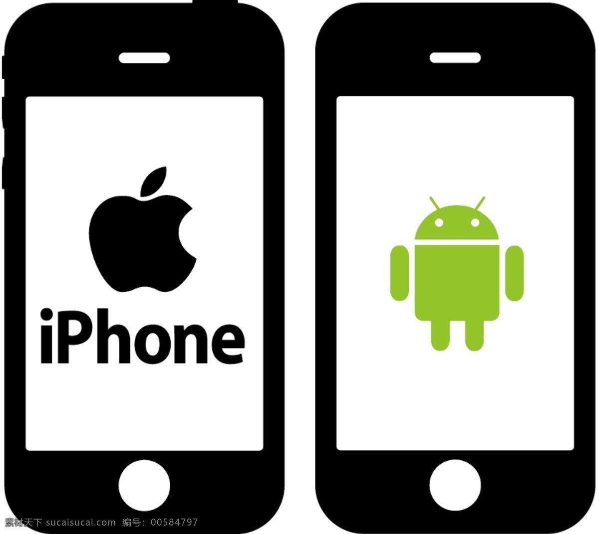 苹果 安卓 图标 苹果图标 安卓图标 apple iphone android 标识 分层