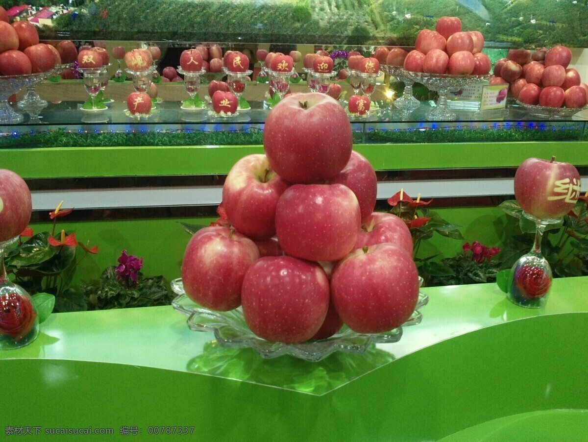 红富士 苹果 展示 红富士苹果 展示图片 红富士背景 红富士素材 红富士盘子 摄影图片包 生物世界 水果