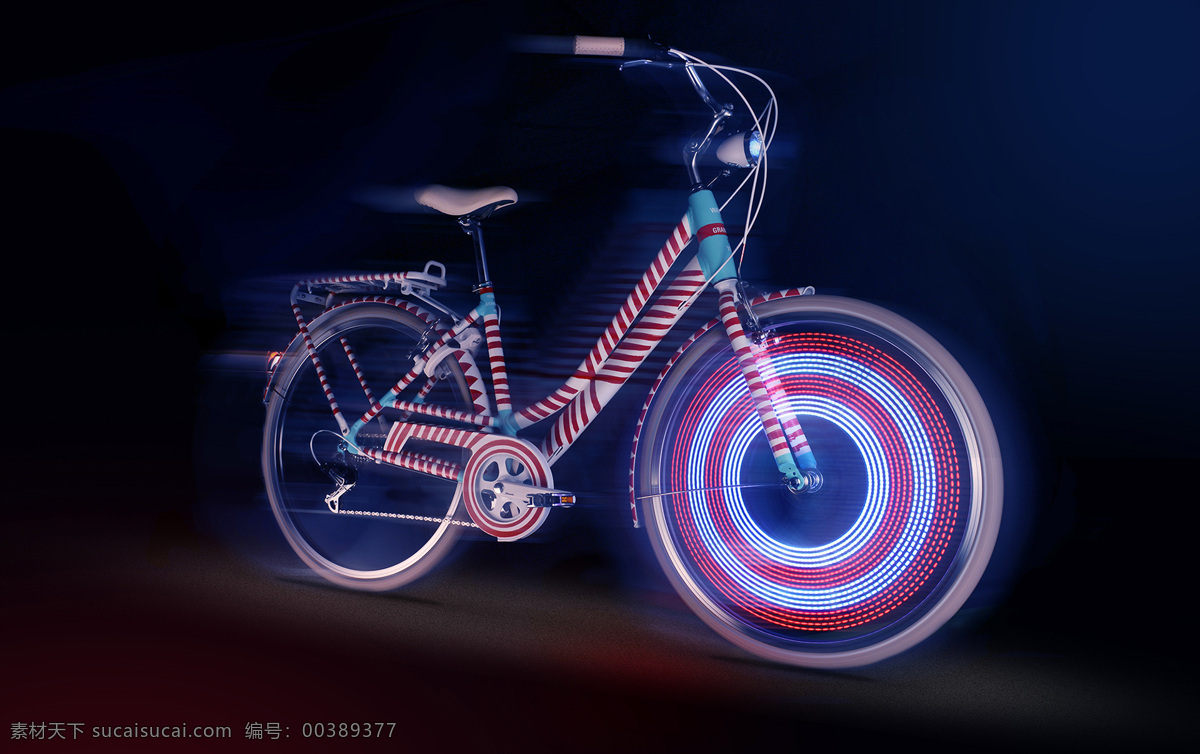 炫 酷 创意 单车 产品素材 个性 自行车