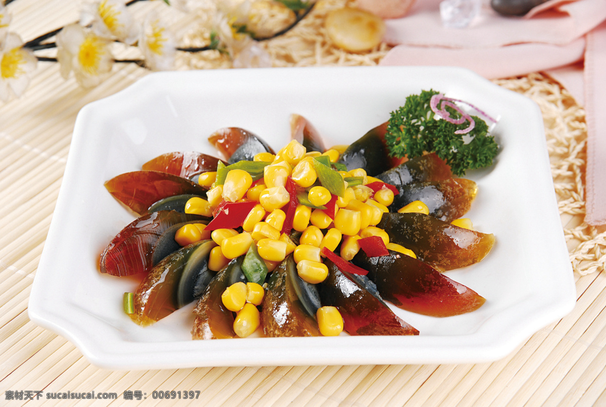 金粟松花蛋 美食 传统美食 餐饮美食 高清菜谱用图