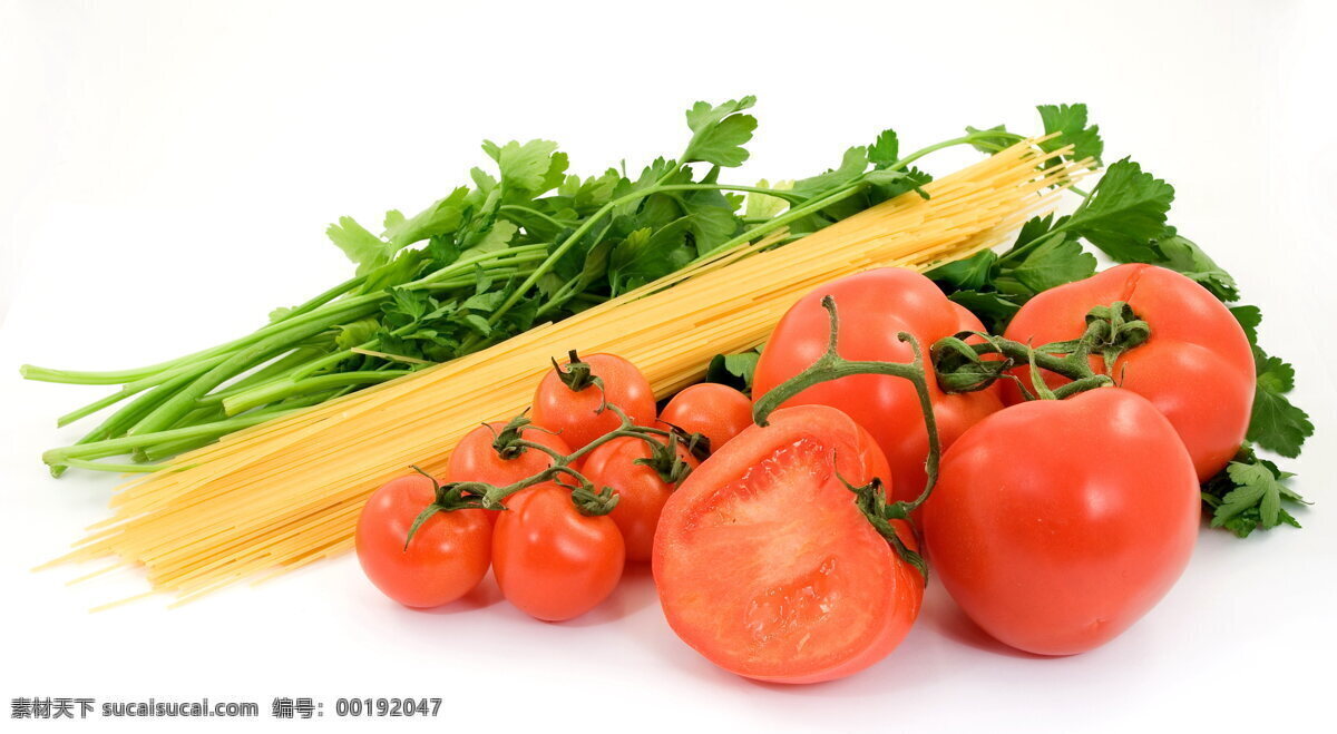 番茄 意大利面 芹菜 西红柿 绿叶菜 蔬菜