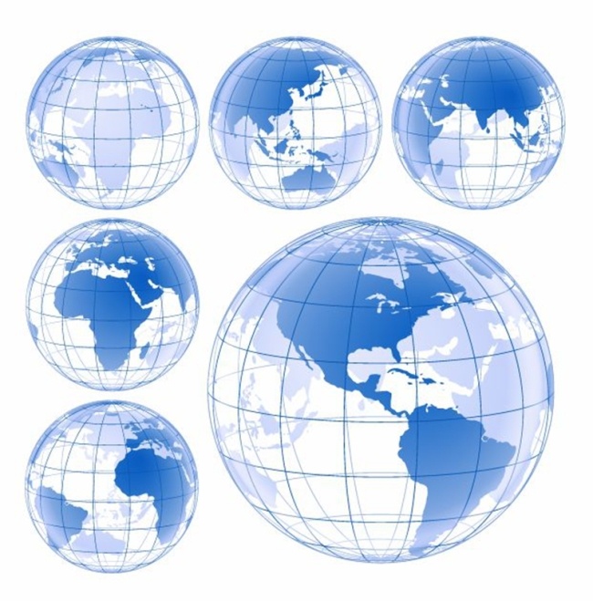 矢量 地球 蓝色地球 矢量地球 矢量图 其他矢量图