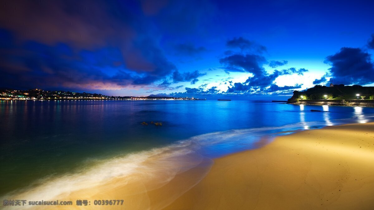 傍晚 海滩 风景 高清 海边 沙滩 背景