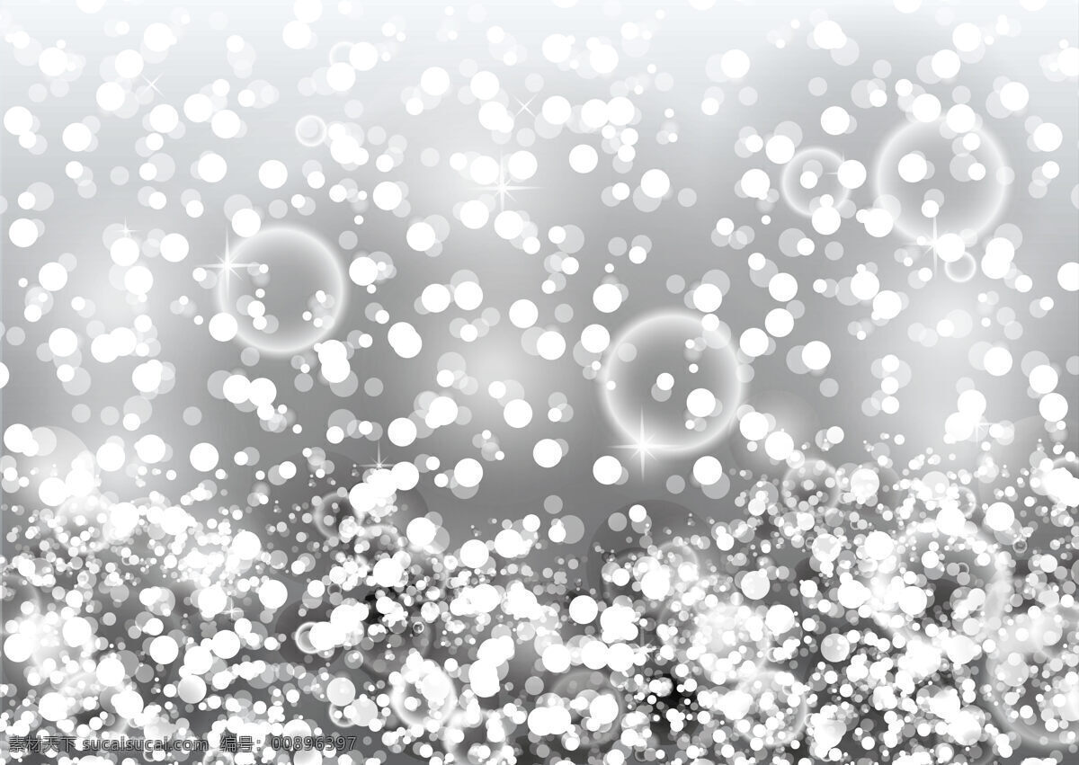 雪景 设计图 白色 矢量图 下雪 银色 其他矢量图