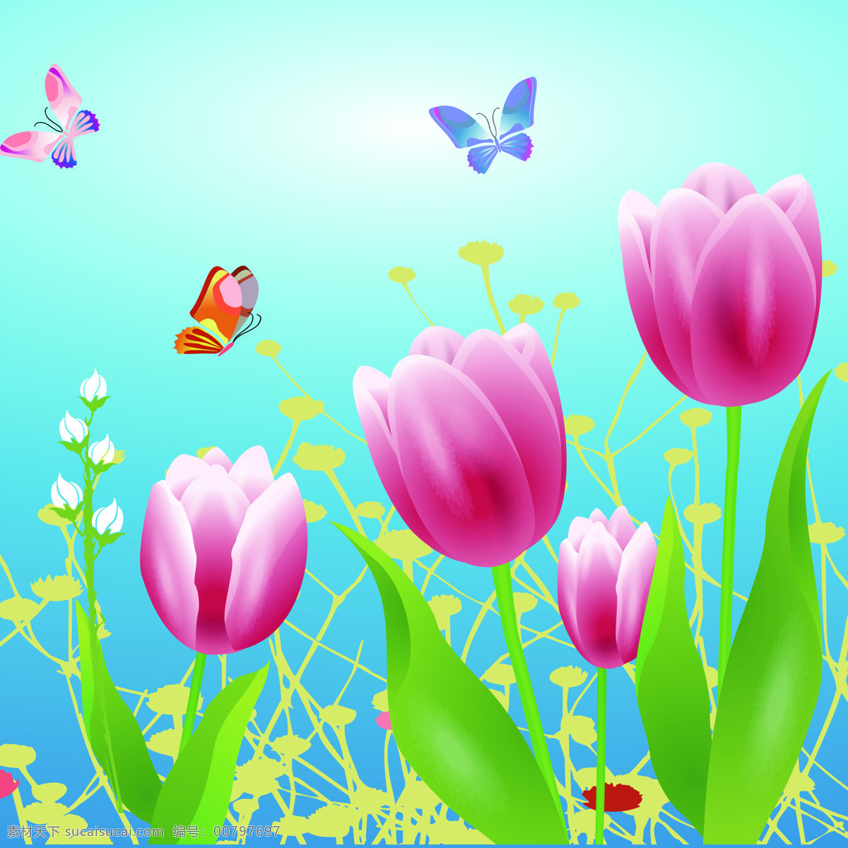 花卉 花 花纹 背景图 背景图片 插图 插画 花图片 花素材 花朵 背景花朵