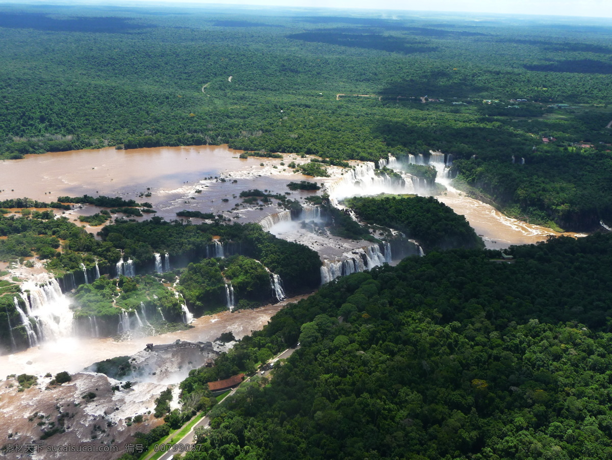 伊瓜苏大瀑布 伊瓜苏瀑布 伊瓜苏 瀑布 阿根廷 巴西 巴拉那河 河流 南美洲 森林 国家公园 世界自然遗产 自然风景 自然景观