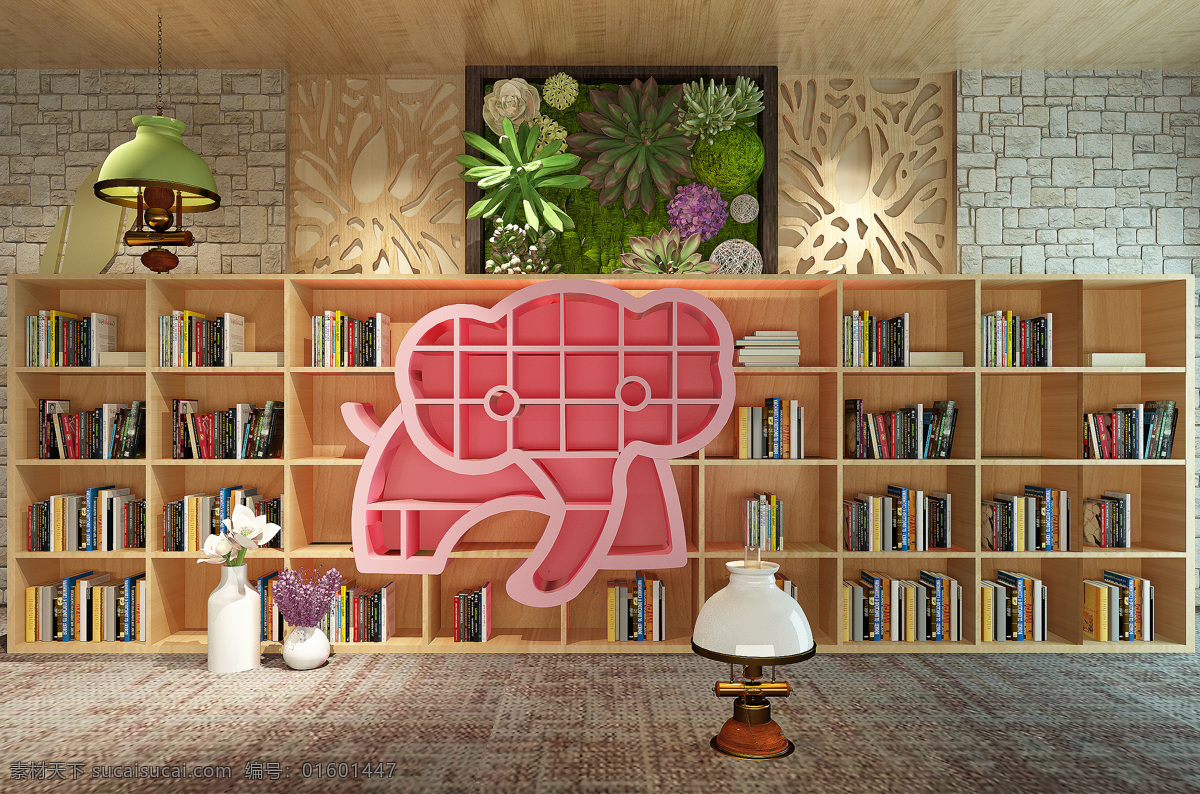 动物 创意 组合 书架 动物造型 创意书架 书柜 植物 背景墙 书