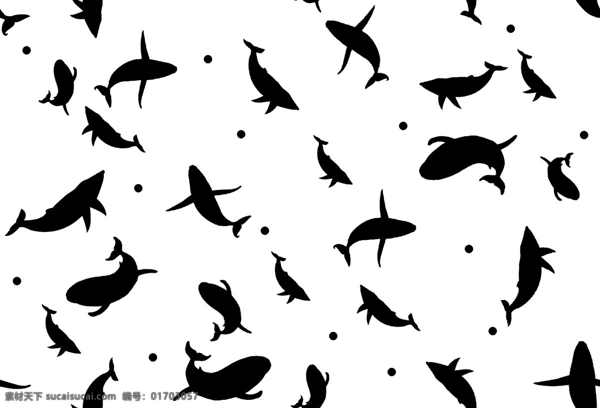 海豚图片 鲸鱼 鲨鱼 海豚 简笔画 剪影