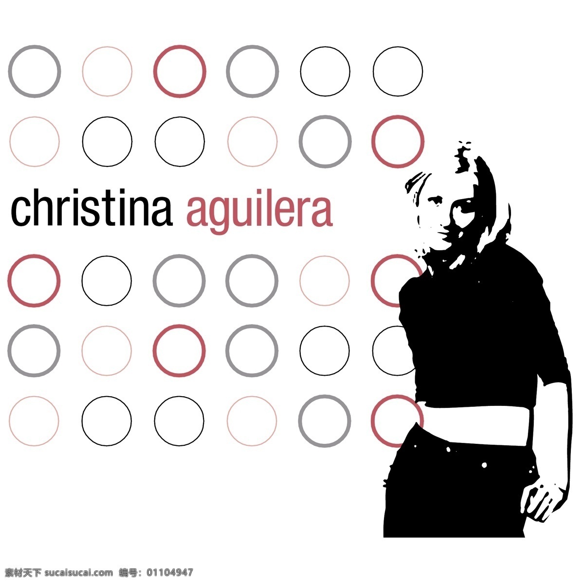 克里斯蒂娜 阿奎莱拉 自由 标志 标识 白色