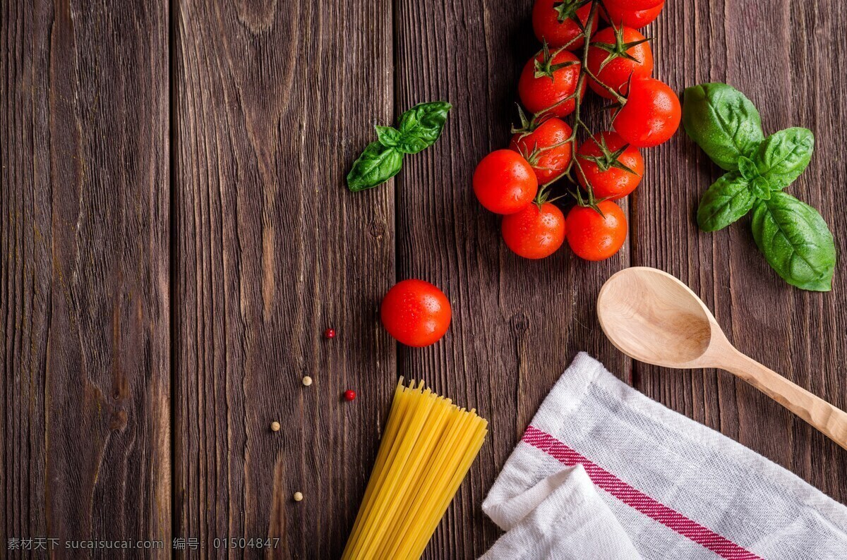 食品背景 背景 食品 厨房 厨师 西红柿 意大利面 菜 生活百科 生活素材