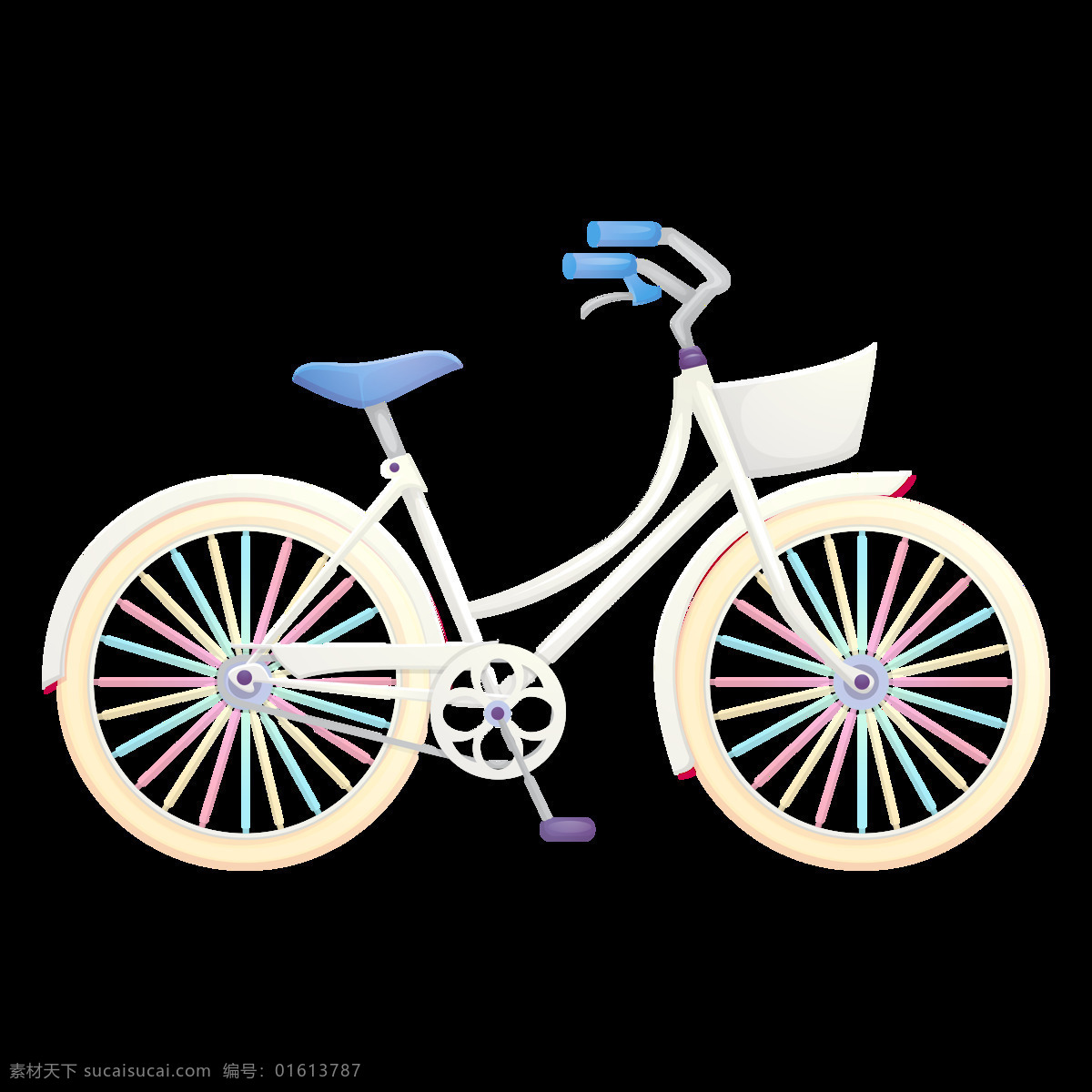 卡通自行车 自行车图片 png透明底 png图片 透明底图片