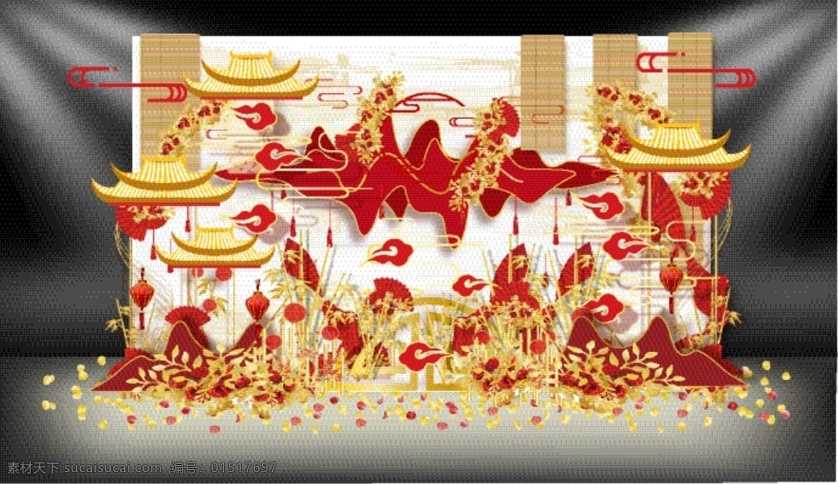 中国 风 新 中式 婚礼 效果图 中式婚礼设计 红色婚礼设计 中式婚礼 新中式婚礼 古风婚礼 红色中式婚礼 婚礼迎宾区 婚礼舞台设计 婚礼效果图 婚礼设计