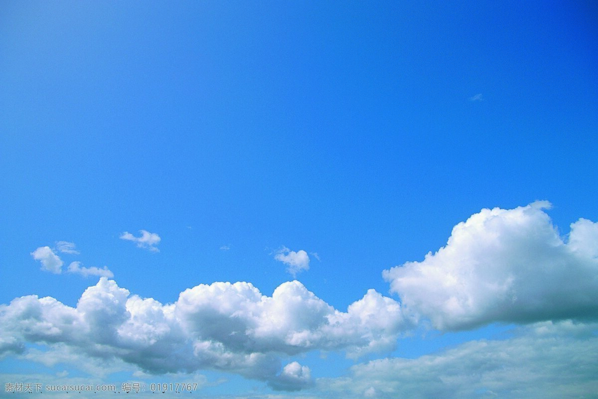 蓝天 白云 纯净 云朵 棉花雲 自然景观 自然风景