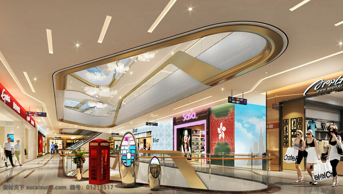 购物中心 装修 效果图 风格 亮眼 购物中心设计 商业空间设计 装修设计 艺术化设计 主题式设计 环境设计 建筑设计