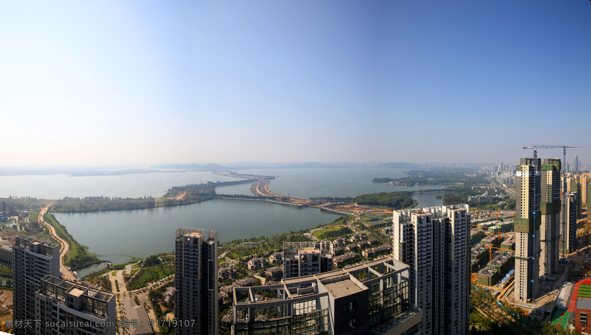 武汉 东湖 全景 新 角度 新角度 鸟瞰 建筑园林 建筑摄影