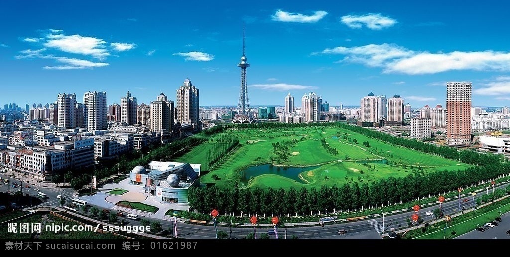 龙塔 哈尔滨 建筑 钢 亚洲第一 城市 蓝天 自然景观 建筑景观 摄影图库