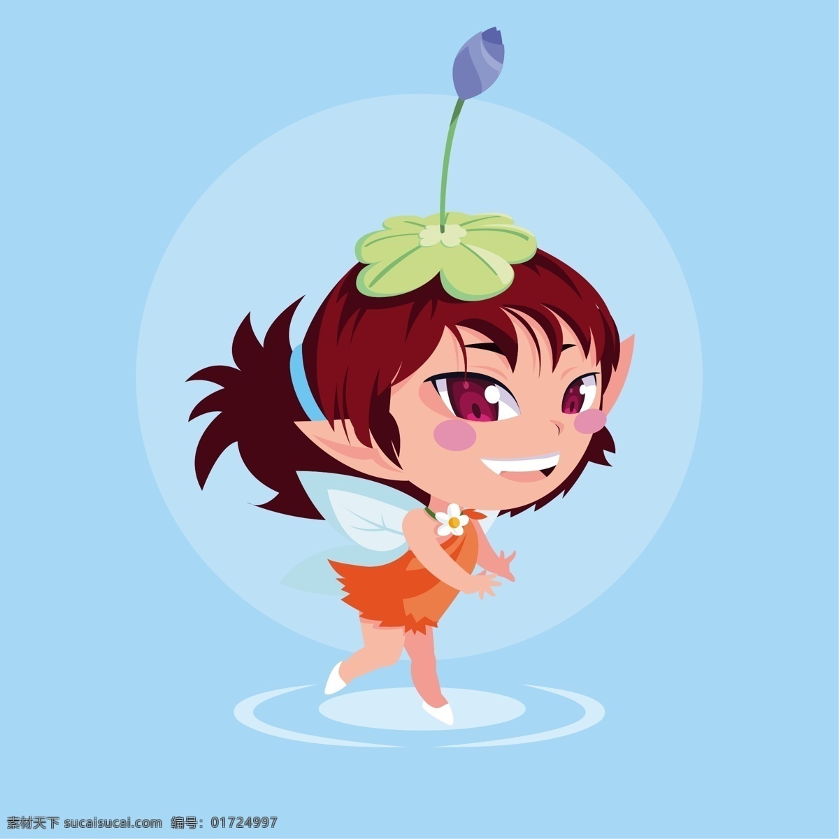 卡通 小 仙女 卡通小仙女 小仙女 小精灵 童话故事 儿童 快乐儿童 人物 生活儿童 学生 可爱 儿童素材 卡通设计