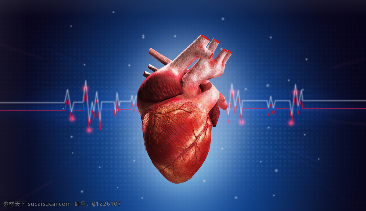 心脏创意图 医疗 心脏研究 关注健康 医疗科技 现代科技 医疗护理
