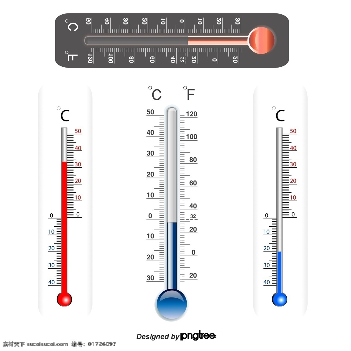 夏天 太阳 温度计 温度 计 vi设计