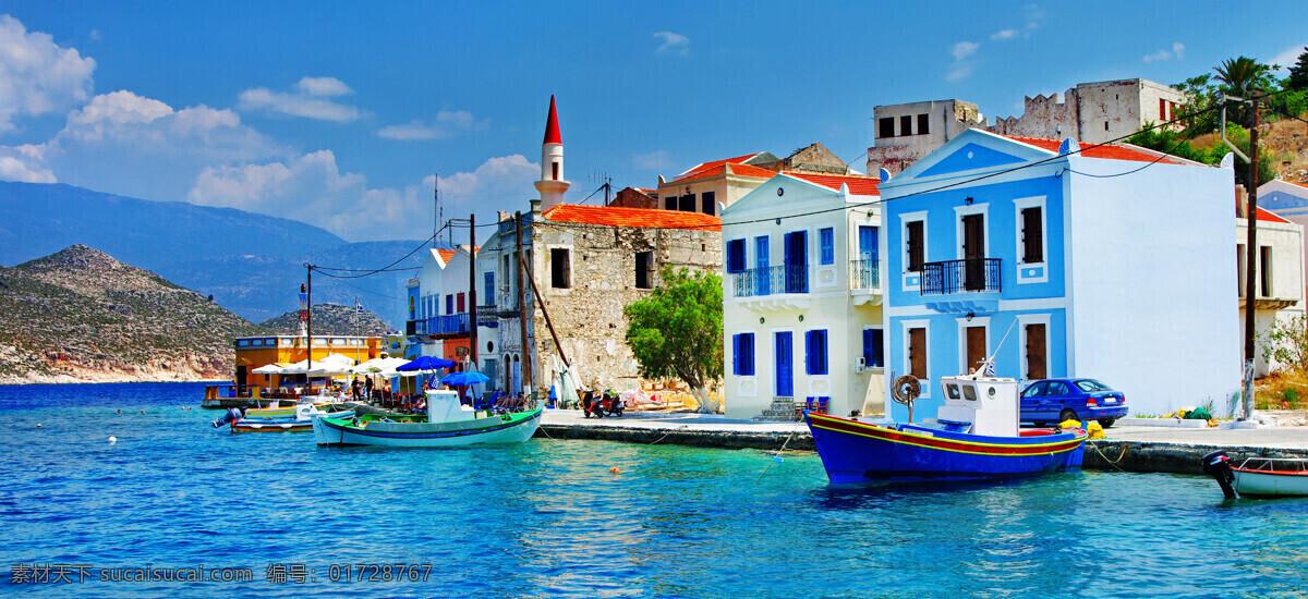 美丽 希腊 建筑 风景图片 海洋 圣托里尼风景 爱琴海风景 海岸城市风光 希腊旅游景点 国外建筑 旅游景区 国外旅游 城市风光 环境家居 蓝色