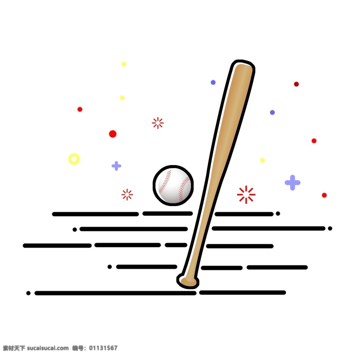 手绘 卡通 风格 棒球 打棒球 棒球棒 棒球帽 棒球运动 棒球手套 棒球棍 mbe风格 免扣