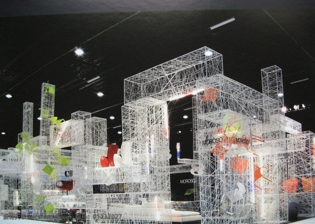 现代科技 展览 搭建 现代 科技 3d 展台 白线条 新材料 展览展示 环境设计 展览设计